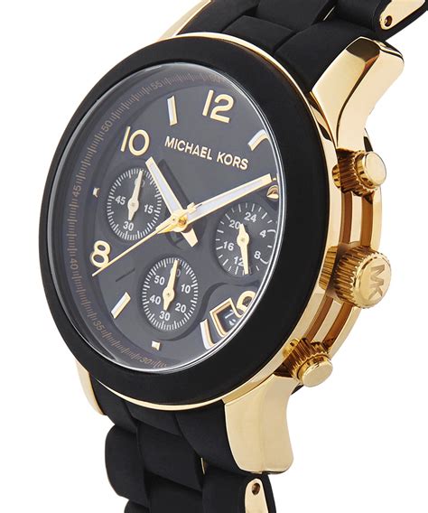 michael kors black and gold